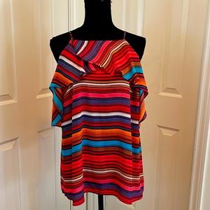 Bold Elements strapped cold shoulder… gently used